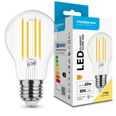 Modee LED Λάμπα Filament Globe A60 7W E27 2700K 806lm ERP (40.001.0067)