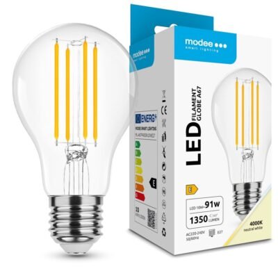 Modee LED Λάμπα Filament Globe A67 10W E27 4000K 1350lm ERP (40.001.0069)