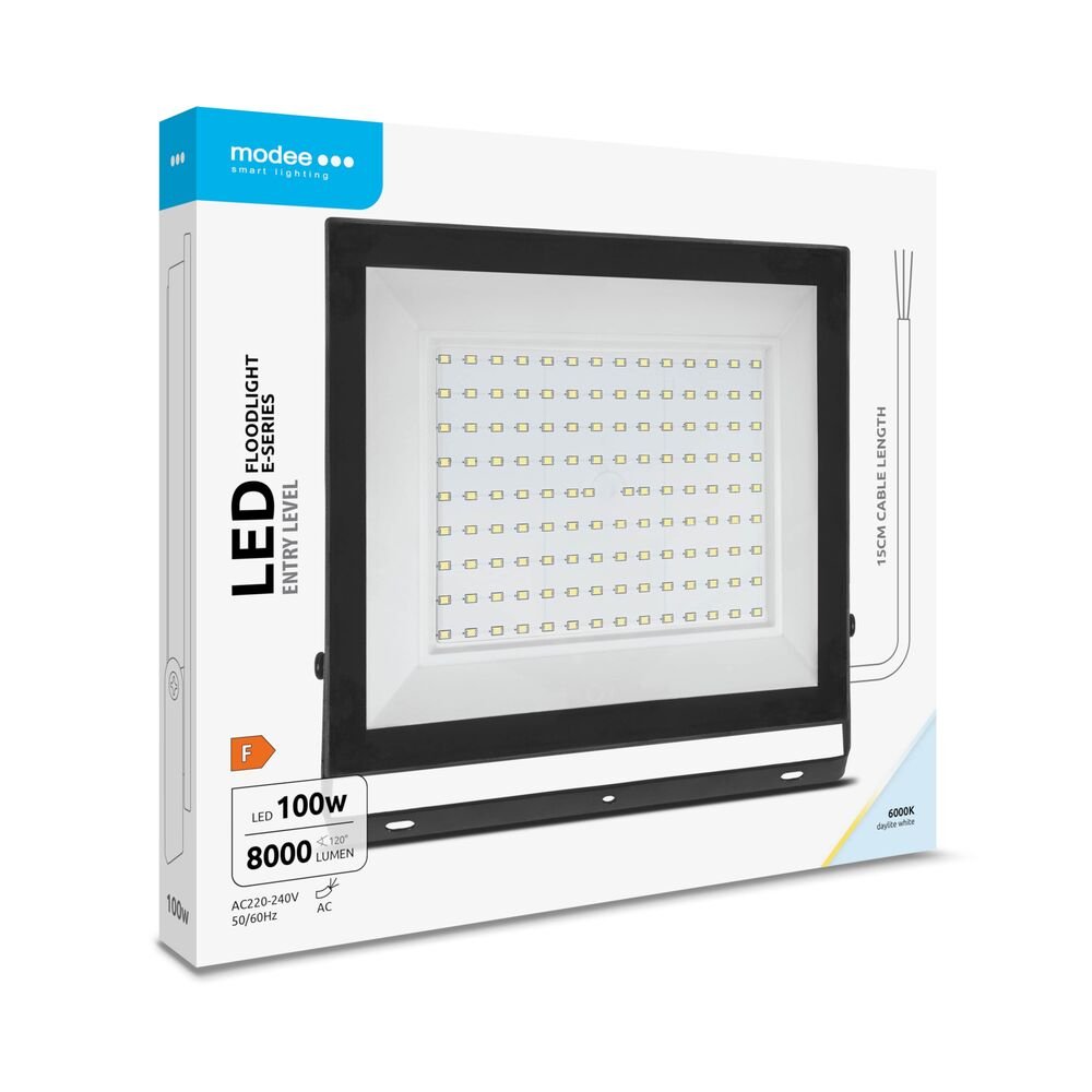 Modee Lighting Προβολέας LED E-series Slim 100W 120° 6000K 8000lm ERP (40.001.0059)