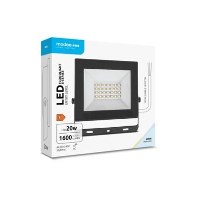 Modee Lighting LED Προβολέας E-series Slim 20W 120° 6000K 1600lm ERP (40.001.0049)