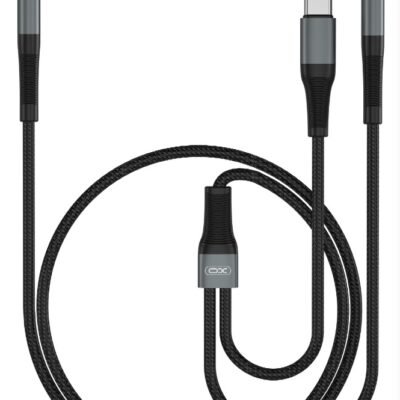 XO NB178B 2 σε 1 Καλώδιο Ήχου 3.5 σε 3.5 + TypeC (16.005.0118)