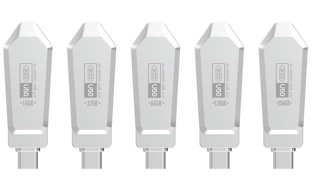 XO U50 Στικάκι & Αντάπτορας Type-C σε USB OTG USB 3.0 Έκδοση 128GB (16.007.0044) - Image 4