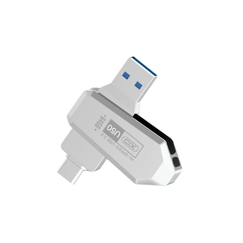 XO U50 Στικάκι & Αντάπτορας Type-C σε USB OTG USB 3.0 Έκδοση 128GB (16.007.0044)