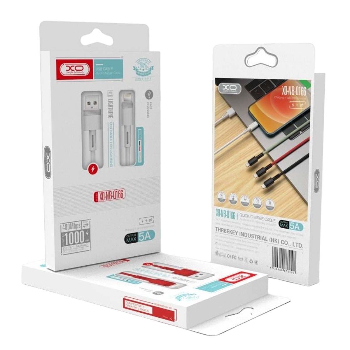 XO NB-Q166 5A Καλώδιο Γρήγορης Φόρτισης για Type-C Μαύρο 1m (16.005.0098) - Image 3