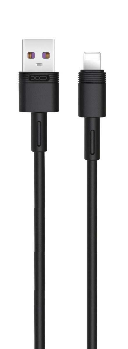 XO NB-Q166 5A Καλώδιο Γρήγορης Φόρτισης για Lightning Μαύρο (16.005.0090)