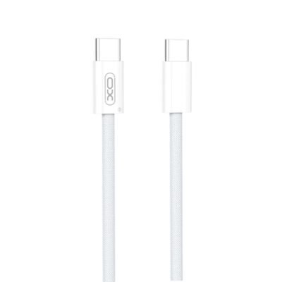 XO NB-Q260B Καλώδιο Φόρτισης & Μεταφοράς Δεδομένων Type-C σε Type-C 27W Πλεξούδα 1.5m (16.005.0416)