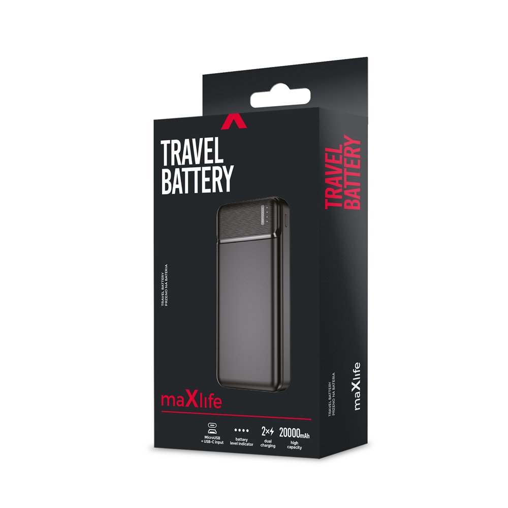Maxlife power bank MXPB-01 20000 mAh black (OEM001528) - Image 11