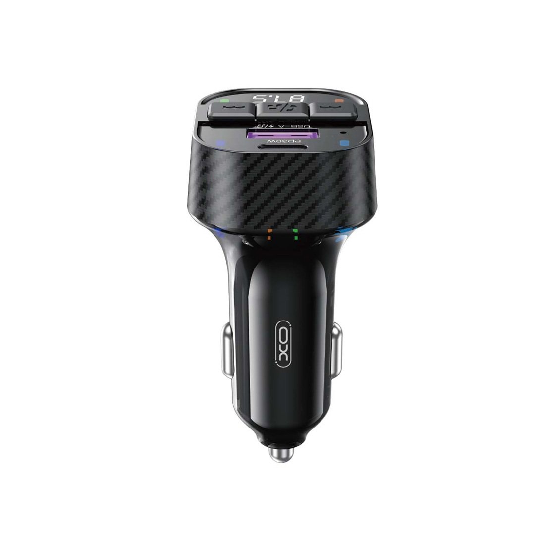 XO transmitter FM BCC17 Bluetooth MP3 car charger 30W black + cable USB-C - USB-C (GSM184876) - Image 4