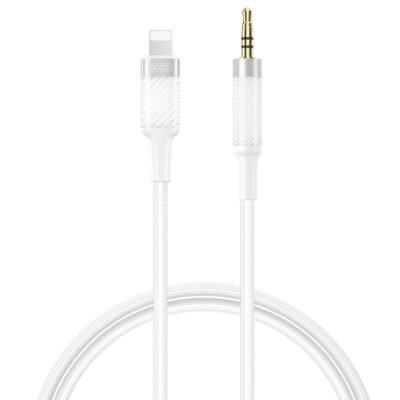 XO cable audio NB-R279A Lightning – jack 3,5mm 1,0m white (GSM188173)