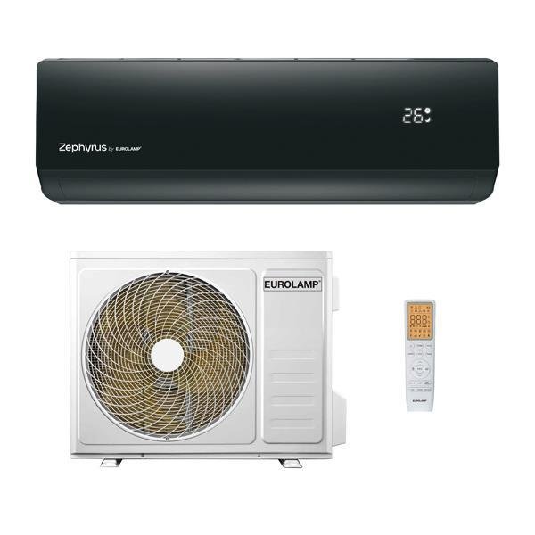ΚΛΙΜΑΤΙΣΤΙΚΟ 24000BTU ΜΑΥΡΟ WIFI DC INVERTER R32 XA82 ΓΥΑΛΙΝΟ PANEL, 4IN1 FILTER, iFEEL, GOLDEN FINS, 3D AIR, A+++/A++ Zephyrus (300-28033)