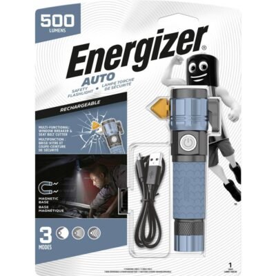 Energizer Επαναφορτιζόμενος Φακός Χειρός Αυτοκινήτου με Αξεσουάρ Προστασίας 500lm (01.011.0059)