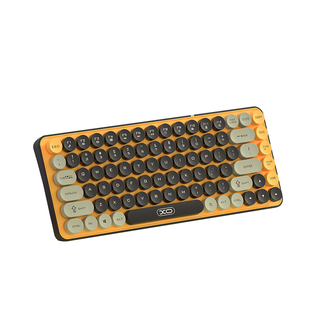 XO KB-12 Ασύρματο Πληκτρολόγιο Bluetooth Tri-Colour Πορτοκαλί (16.001.0310)