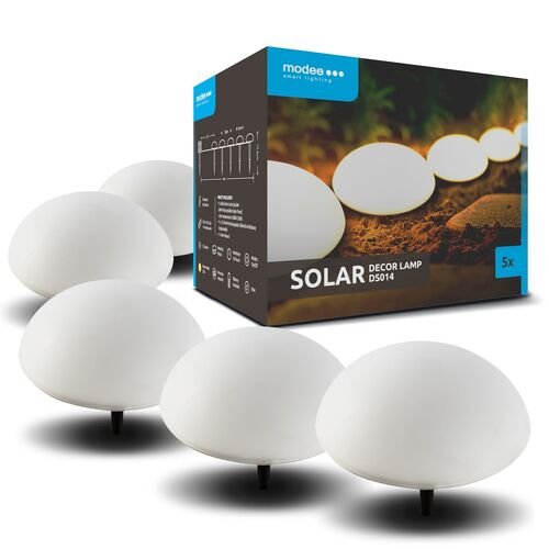 Modee Lighting LED Ηλιακά Φωτιστικά Κήπου DS014 Σετ 5τμχ (40.002.0032)