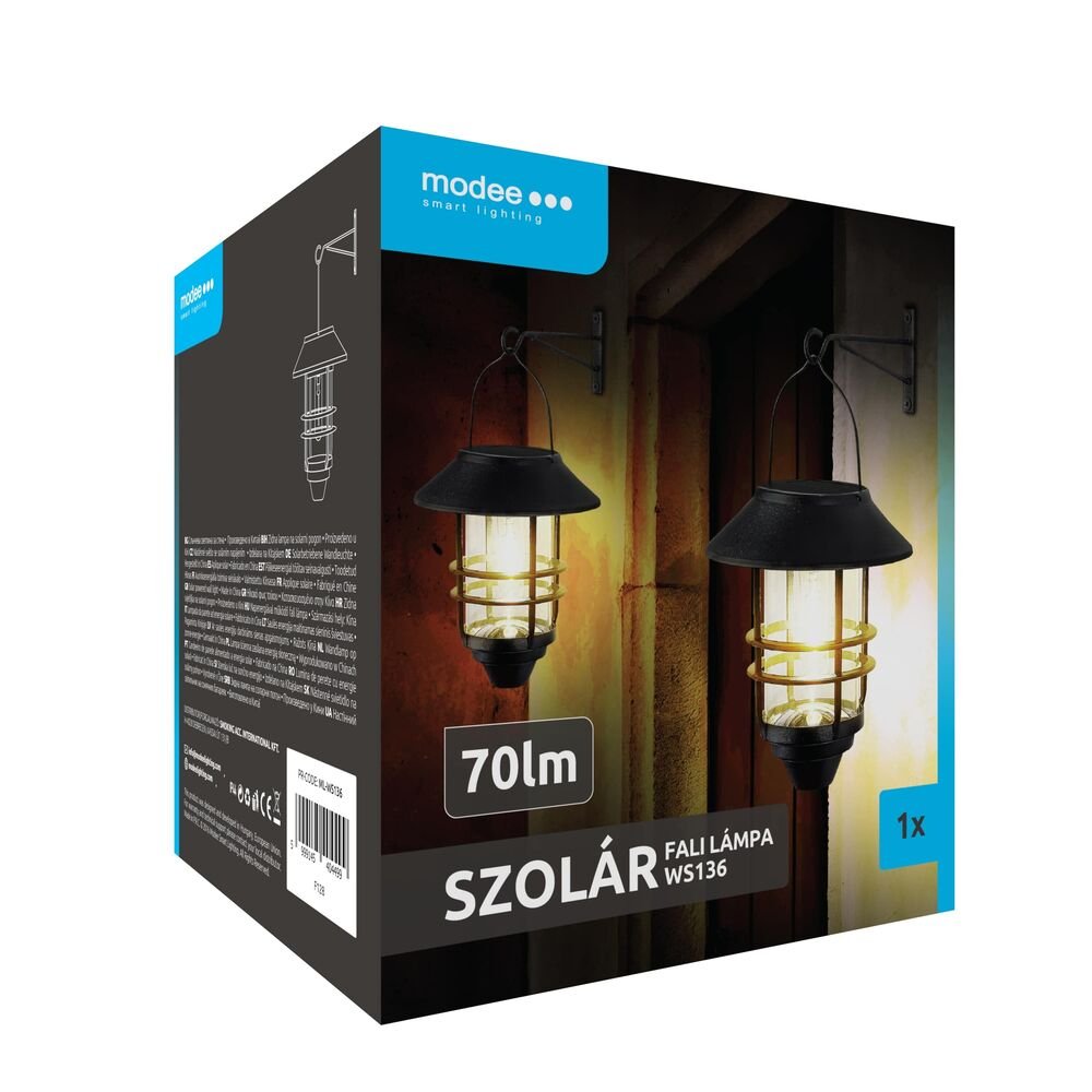 Modee Lighting Ηλιακό Φωτιστικό Τοίχου LED WS136 70 Lumens (40.002.0037) - Image 8