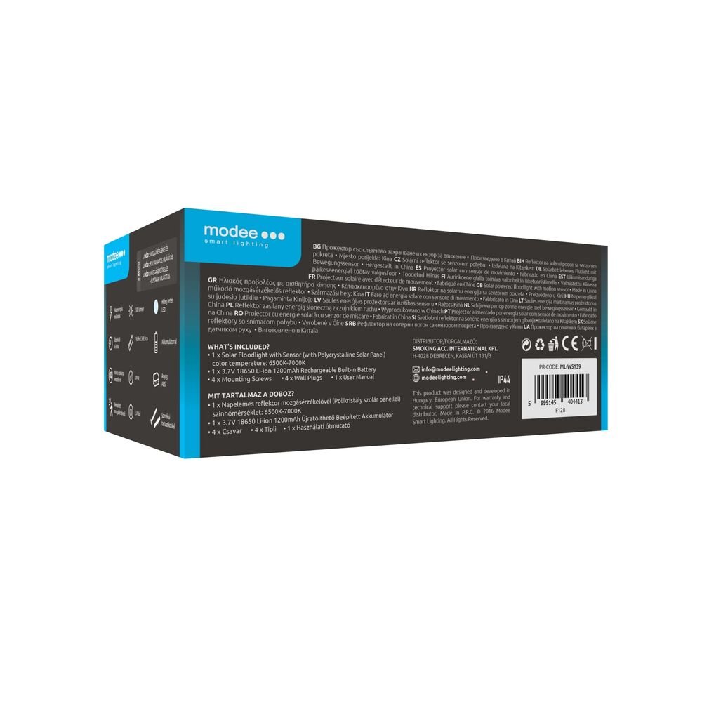 Modee Lighting Ηλιακός Προβολέας LED WS139 με Αισθητήρα 500lm (40.002.0043) - Image 5