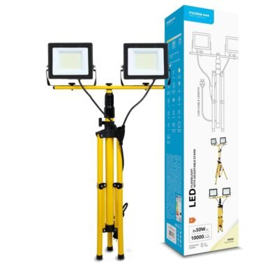 Modee LED Προβολέας με Stand Floodlight with Stand 2x50W 120° 4000K ERP 10.000 Lumens (40.001.0073)