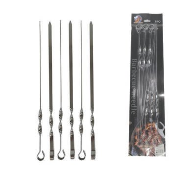 Σετ 6 σουβλάκια χρωμίου 44 cm [00109345]