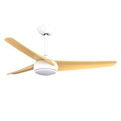 ΑΝΕΜΙΣΤΗΡΑΣ ΟΡΟΦΗΣ ΛΕΥΚΟΣ ΜΕ 3 ΞΥΛΙΝΕΣ ΦΤΕΡΩΤΕΣ Φ132 35W DC ΜΟΤΕΡ ΜΕ LED ΦΩΣ 24W ΚΑΙ ΚΟΝΤΡΟΛ (300-25088)