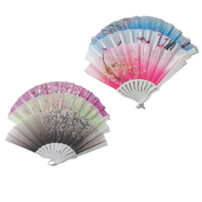 Πλαστική βεντάλια χρωματιστή [20205022]