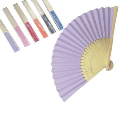 Βεντάλια χρωματιστή bamboo και χαρτί [20205023]