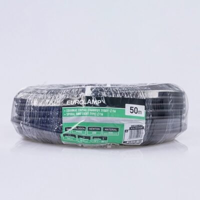 ΣΩΛΗΝΑΣ ΣΠΙΡΑΛ ΕΛΑΦΡΟΥ ΤΥΠΟΥ 450N Φ16 ΜΕ ΟΔΗΓΟ RAL 9004 (151-51370)