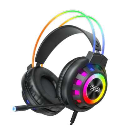 XO GE10 Gaming Ενσύρματα Ακουστικά RGB με Μικρόφωνο Μαύρα (16.003.0202)