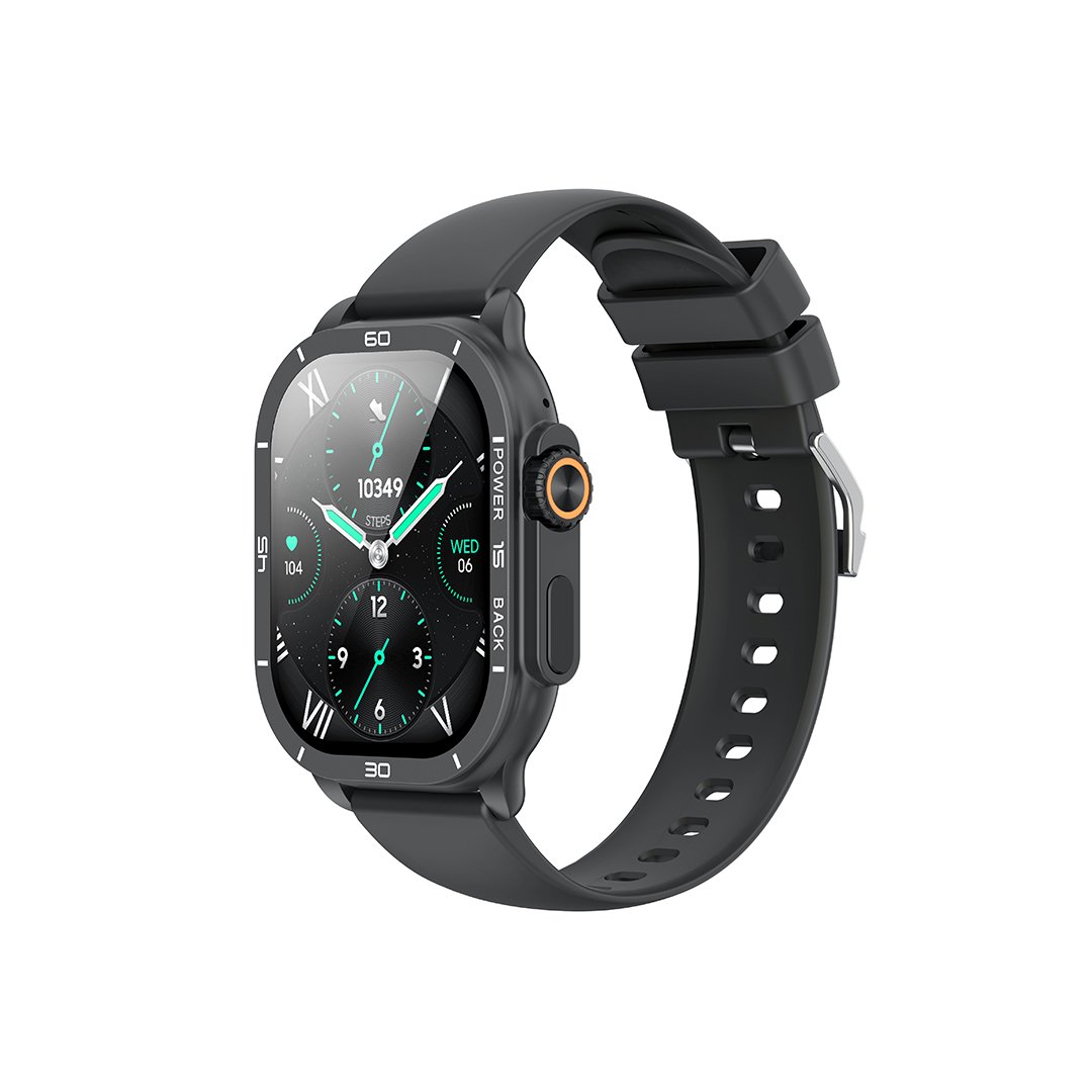 XO J12 AMOLED Smart Αθλητικό Smartwatch Ανθρακί (16.001.0231)