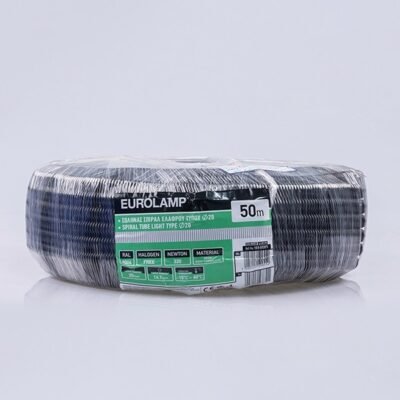 ΣΩΛΗΝΑΣ ΣΠΙΡΑΛ ΕΛΑΦΡΟΥ ΤΥΠΟΥ 450N Φ20 ΜΕ ΟΔΗΓΟ RAL 9004 (151-51371)