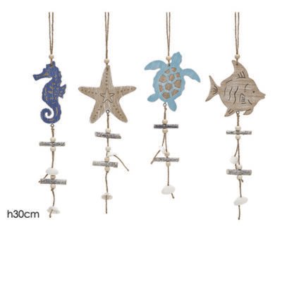 Καλοκαιρινό ξύλινο κρεμαστό διακοσμητικό 30cm [77635178]