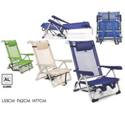 Αναδιπλώμενη καρέκλα παραλίας αλουμινίου [77798078]