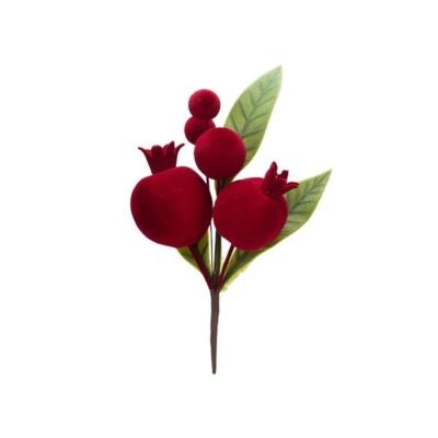 ΠΙΚ ΜΕ ΚΟΚΚΙΝΑ ΒΕΛΟΥΔΙΝΑ ΡΟΔΙΑ ΚΑΙ BERRIES, 21cm (600-49280)