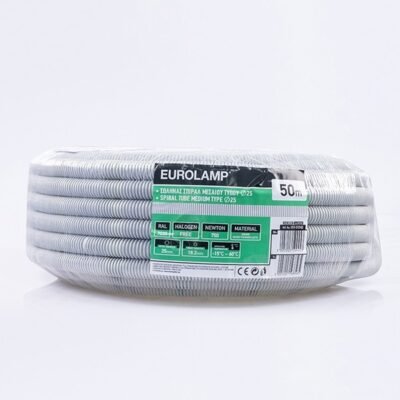 ΣΩΛΗΝΑΣ ΣΠΙΡΑΛ ΜΕΣΑΙΟΥ ΤΥΠΟΥ 750N Φ25 HALOGEN FREE FIRE RES RAL 7035 (151-51342)