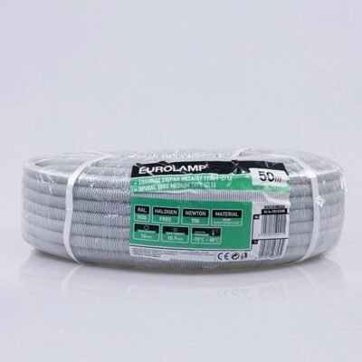 ΣΩΛΗΝΑΣ ΣΠΙΡΑΛ ΜΕΣΑΙΟΥ ΤΥΠΟΥ 750N Φ16 HALOGEN FREE FIRE RES RAL 7035 (151-51340)