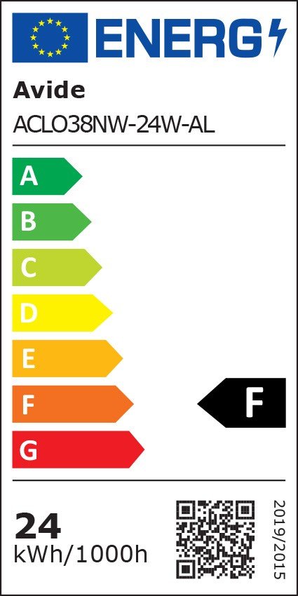 Avide LED Πλαφονιέρα Oyster IP44 Alice 24W 380*110mm NW 4000K (15.001.1186) - Image 2