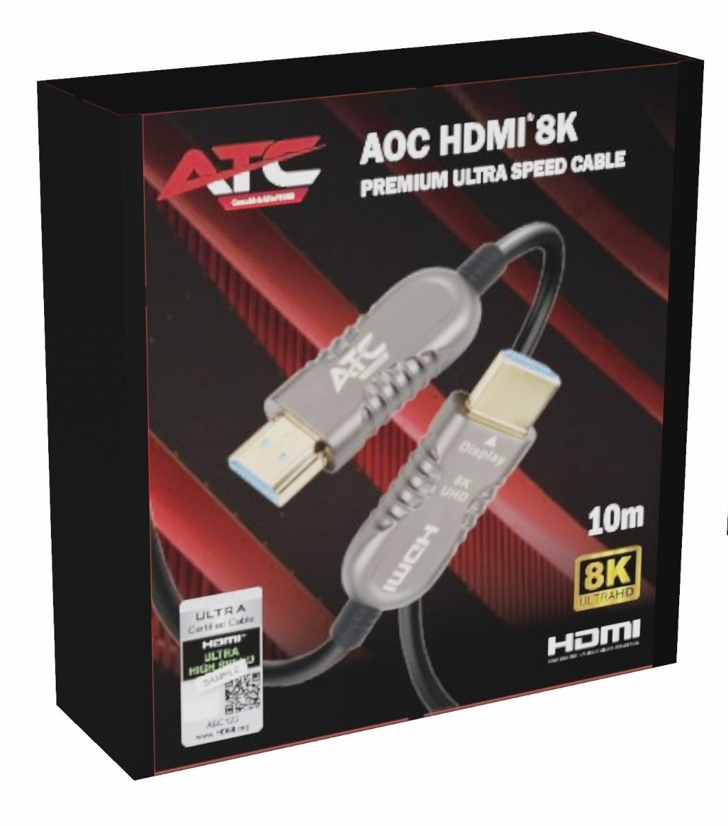 ATC AOC HDMI 2.1V 8K Premium Οπτικό Καλώδιο 10m (02.001.0122) - Image 2