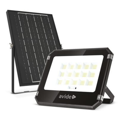 Avide LED Ηλιακός Προβολέας 100W CCT με Ξεχωριστό Ηλιακό Πάνελ και Τηλεχειριστήριο (15.001.2142)