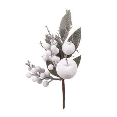 ΠΙΚ ΜΕ ΛΕΥΚΑ BERRY ΚΑΙ ΜΗΛΑΡΑΚΙ, 54cm (600-49283)