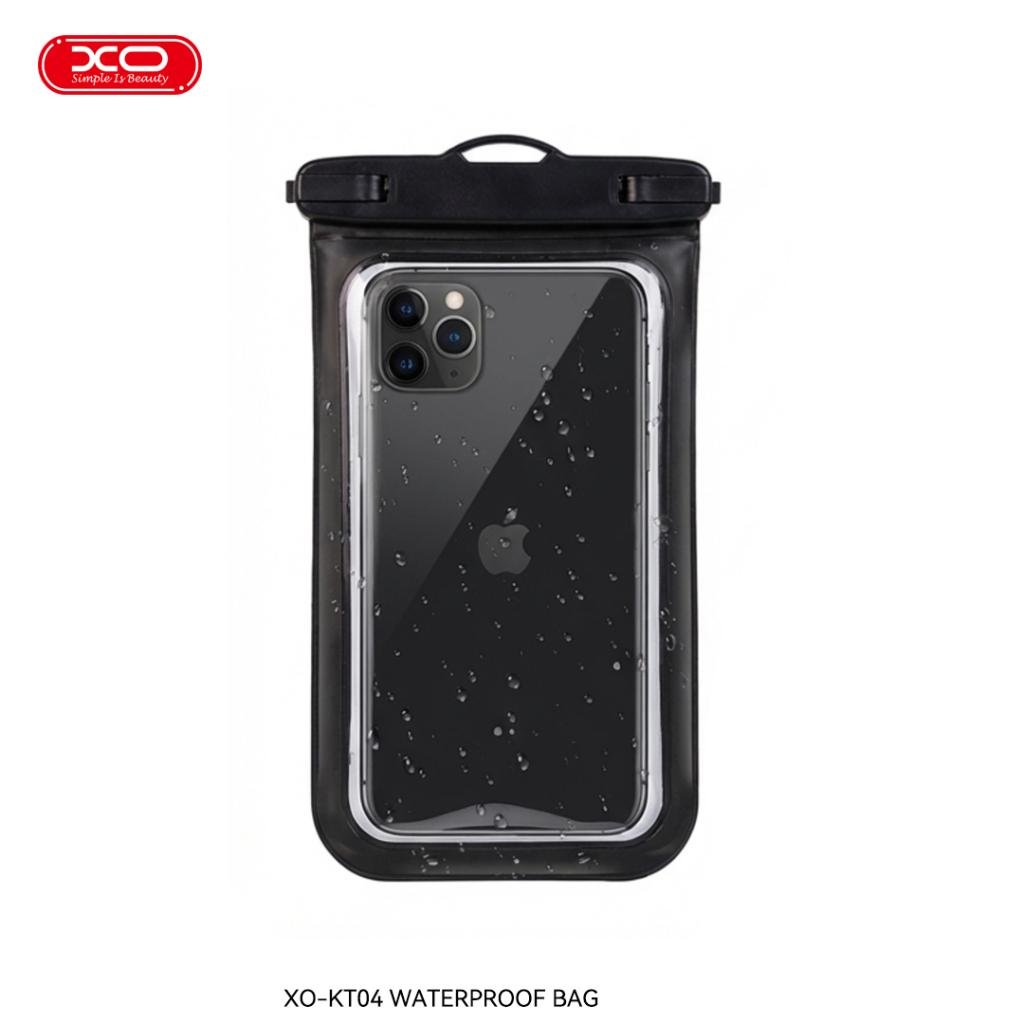 XO KT04 Αδιάβροχη Θήκη Τηλεφώνου PVC με Κλιπ & Λουράκι (16.011.0076) - Image 4