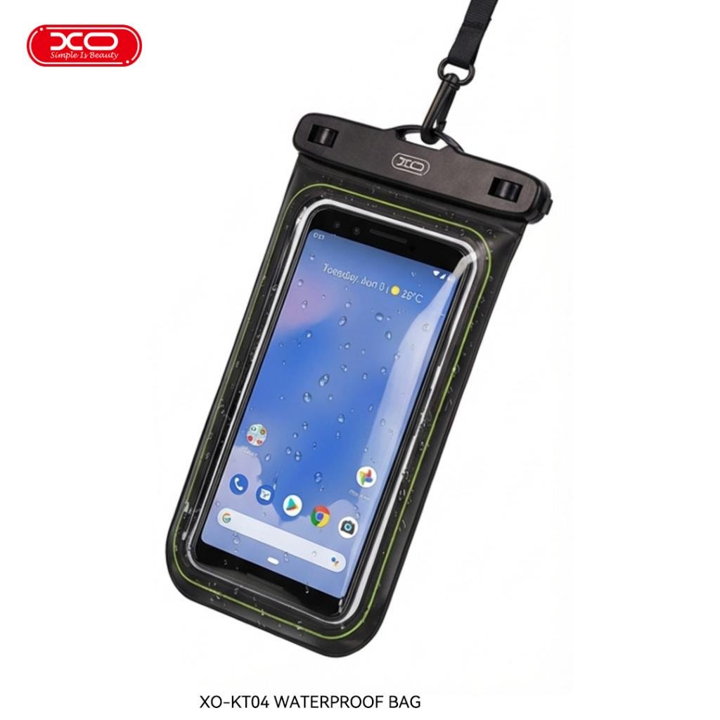 XO KT04 Αδιάβροχη Θήκη Τηλεφώνου PVC με Κλιπ & Λουράκι (16.011.0076) - Image 3