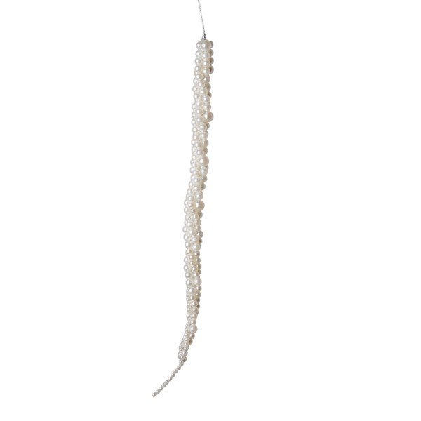 ΣΤΟΛΙΔΙ ΚΡΕΜΑΣΤΟ, ΜΕ ΛΕΥΚΕΣ ΠΕΡΛΕΣ, 40cm (600-49463)