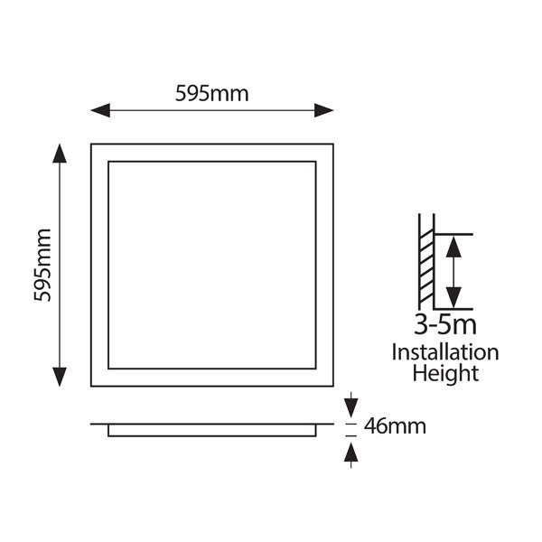 ΦΩΤΙΣΤΙΚΟ BACKLIT UGR19 60X60 48W 4000Κ 220-240V ΛΕΥΚΟ (145-56144) - Image 3