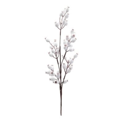 ΚΛΑΔΙ ΜΕ ΛΕΥΚΑ BERRIES, 67cm (600-49407)
