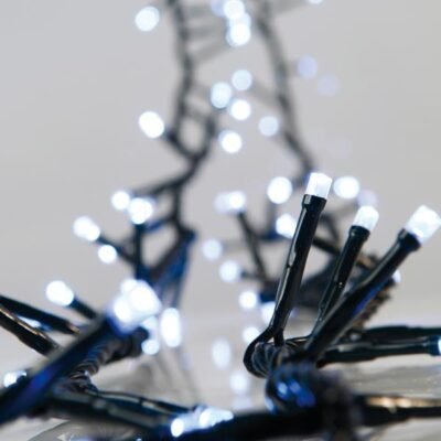 ΣΕΙΡΑ, 100 LED 5mm, 230V, ΣΤΑΘΕΡΟ, ΠΡΑΣΙΝΟ ΚΑΛΩΔΙΟ, ΛΕΥΚΟ LED, ANA 5cm, ΙΡ20 (601-11029)