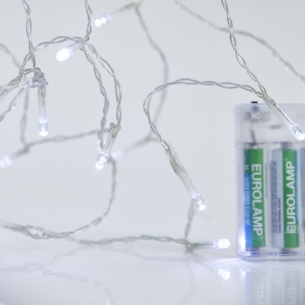 ΣΕΙΡΑ, 20 LED 5mm, ΜΠΑΤΑΡΙΑΣ 3xAA, ΧΡΟΝΟΔΙΑΚΟΠΤΗ, ΠΡΑΣΙΝΟ PVC ΚΑΛΩΔΙΟ, ΛΕΥΚΟ LED ΑΝΑ 10cm, ΠΡΟΕΚΤΑΣΗ ΠΑΡΟΧΗΣ 50cm, IP20 (600-05780)