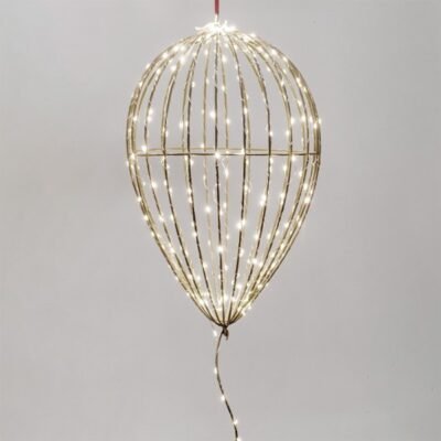 ΦΩΤΙΖΟΜΕΝΟ ΜΠΑΛΟΝΙ 14x14x46cm, 120 MINI LED, ΜΕΤΑΣΧΗΜΑΤΙΣΤΗ, ΧΡΟΝΟΔΙΑΚΟΠΤΗ, ΣΑΜΠΑΝΙ ΜΕΤΑΛΛΙΚΟΣ ΣKEΛETOΣ, ΑΣΗΜΙ ΧΑΛΚΙΝΟ ΚΑΛΩΔΙΟ, ΘΕΡΜΟ ΛΕΥΚΟ LED & ΘΕΡΜΟ ΛΕΥΚΟ FLASH LED, ΠΡΟΕΚΤΑΣΗ ΠΑΡΟΧΗΣ 5m, IP44 (600-22610)