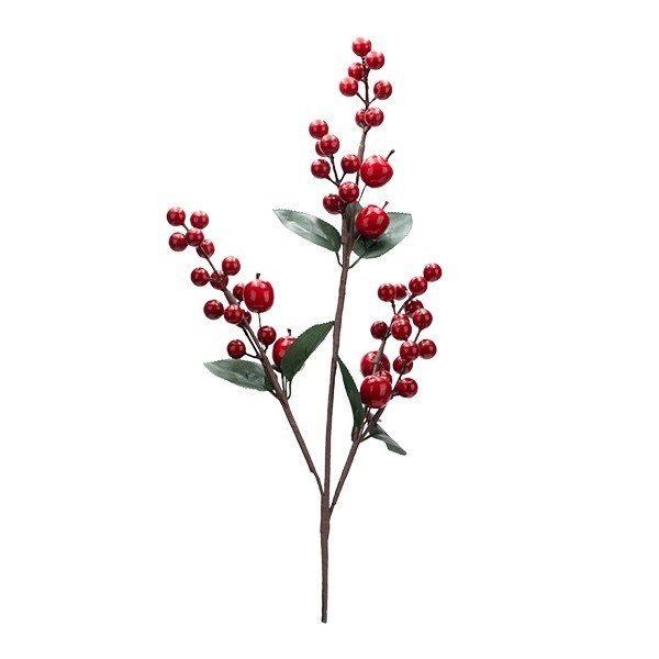 ΚΛΑΔΙ ΜΕ BERRY ΚΑΙ ΜΗΛΑΡΑΚΙΑ, 65cm (600-49359)
