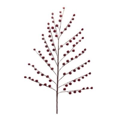 ΚΛΑΔΙ ΠΥΚΝΟ ΜΕ ΜΕΤΑλΛΙΖΕ ΜΠΟΡΝΤΟ BERRIES, 79cm (600-49410)