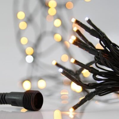 ΣΕΙΡΑ, 100 LED 3mm, 31V ΜΕΤΑΣΧΗΜΑΤΙΣΤΗ, 4 ΕΠΕΚΤΑΣΕΙΣ ΕΩΣ 3 ΣΕΤ, ΠΡΑΣΙΝΟ PVC ΚΑΛΩΔΙΟ, ΘΕΡΜΟ ΛΕΥΚΟ & 10 ΛΕΥΚΑ FLASH LED ANA 10cm, ΠΡΟΕΚΤΑΣΗ ΠΑΡΟΧΗΣ 3m, ΙΡ44 (600-15246)