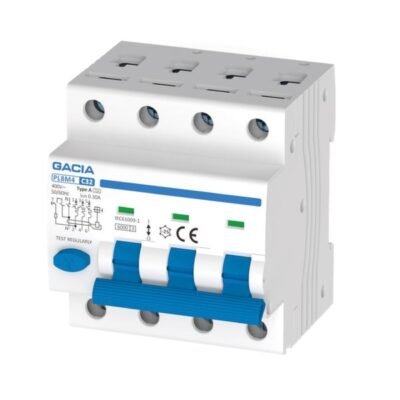 ΡΕΛΕ RCBO ΤΕΤΡΑΠΟΛΙΚΟ 6A 6kA 30mA 3P+N C GACIA TYPE A (500-43560)