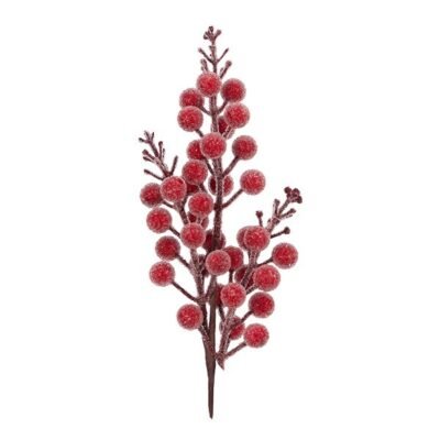 ΚΛΑΔΑΚΙ ΜΕ ΚΡΥΣΤΑΛΛΙΖΕ BERRY, 32cm (600-49289)